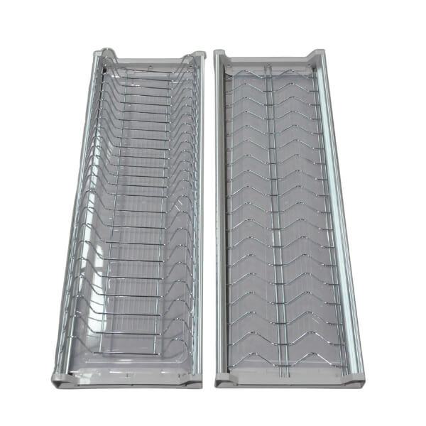 Giá đựng bát đĩa inox nan, lắp tủ trên